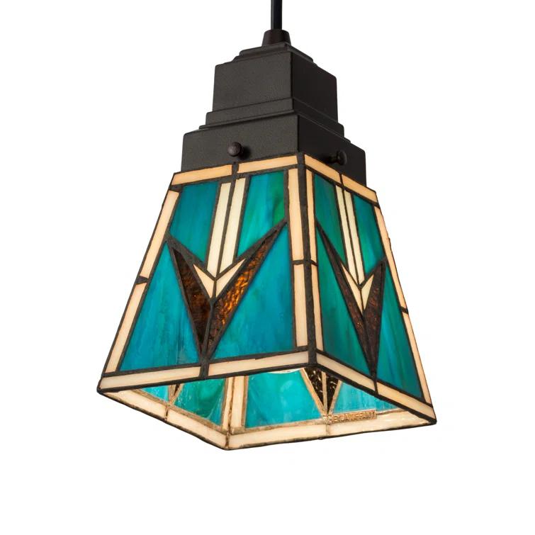 Meyda Lighting 5"Sq Valencia Mission Mini Pendant