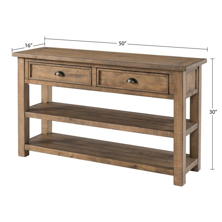 Holliman 50'' Solid Wood Console Table