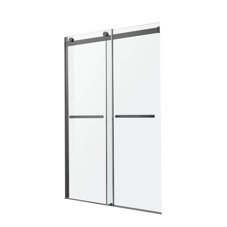 Kahn 60" W x 76" H Double Sliding Frameless Shower Door