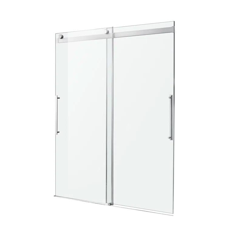 Stellar 48" W x 76" H Double Sliding Frameless Shower Door