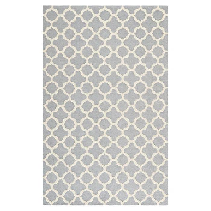 Hand Tufted Wool Geometric Rug