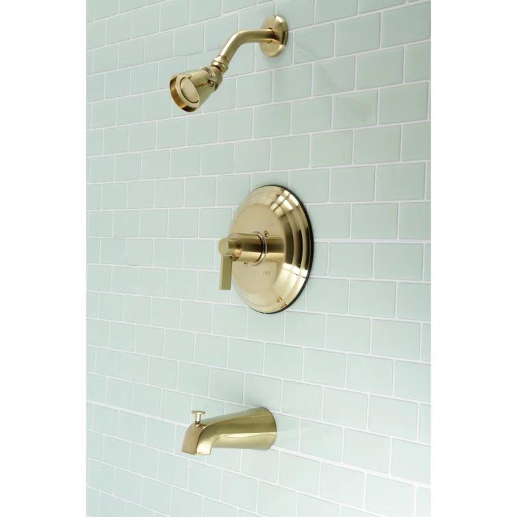 Kingston Brass KB3637NDL Kingston Brass NuvoFusion Single-Handle Pressure Balanced Tub and Shower Faucet