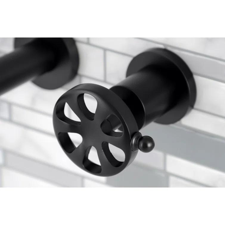 Kingston Brass Belknap Two-Handle 3-Hole Wall Mount Bathroom Faucet