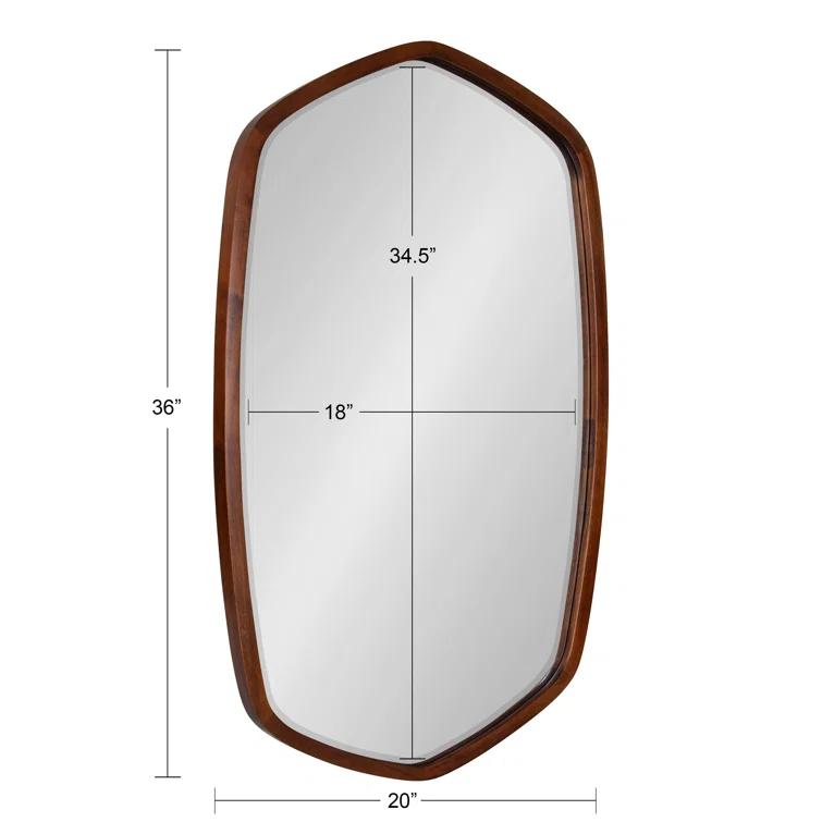 Glover Wood Hexagon Wall Mirror