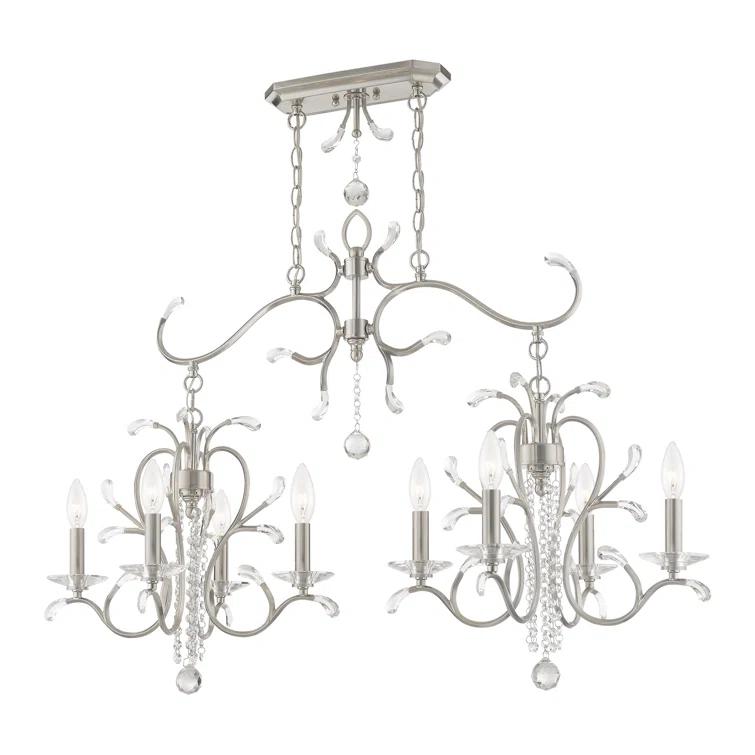 House of Hampton® Everlea 8 - Light Dimmable Linear Chandelier