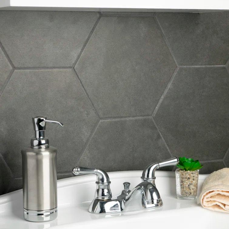 Annata Vintage Hex 8.63" x 9.88" Porcelain Wall & Floor Tile