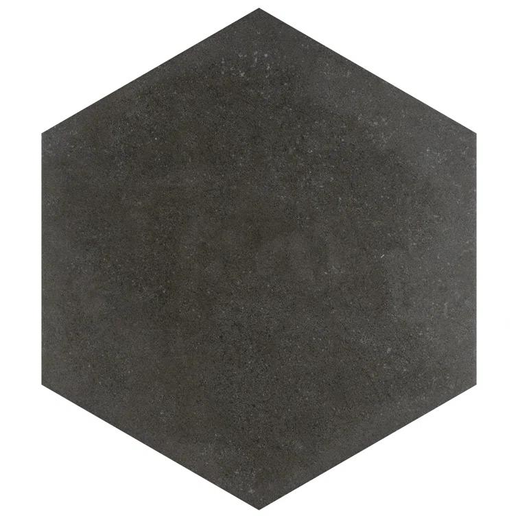 Annata Vintage Hex 8.63" x 9.88" Porcelain Wall & Floor Tile