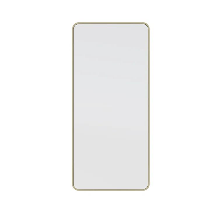 Trinity 22 in. x 48 in. Square Radius Mirror