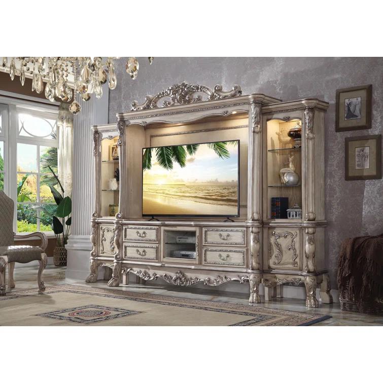 Rosdorf Park Meriel Entertainment Center In Vintage Bone White