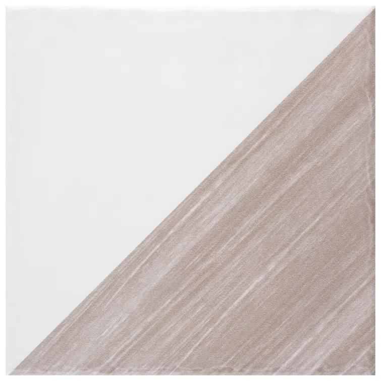 Triangle 6" x 6" Ceramic Patterned Wall Tile