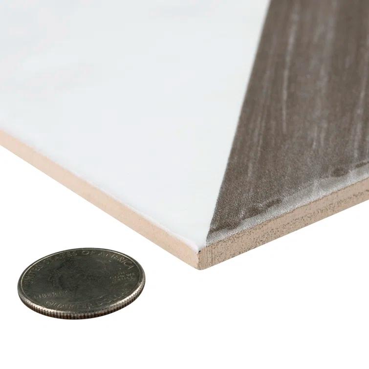 Merola Tile Triangle 6" x 6" Ceramic Patterned Wall Tile