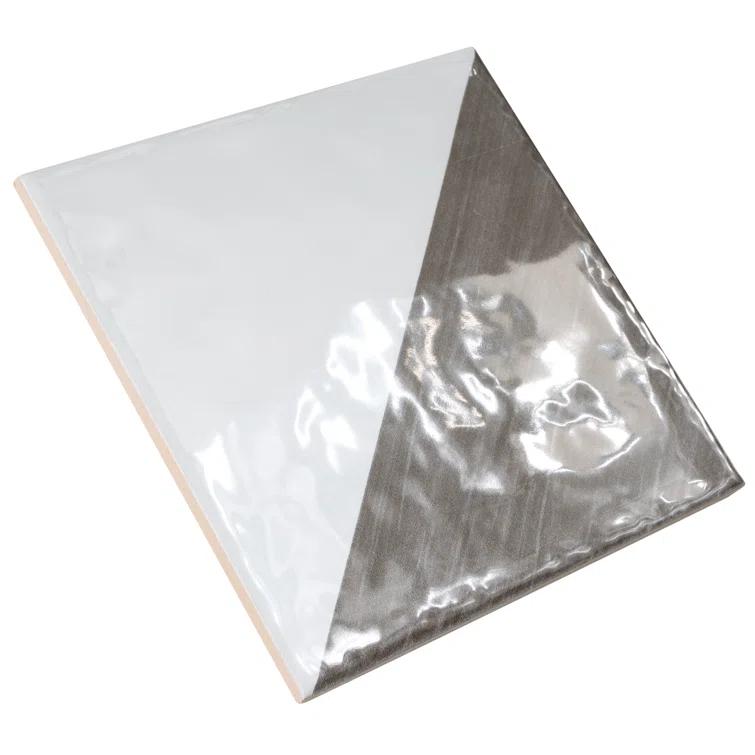 Merola Tile Triangle 6" x 6" Ceramic Patterned Wall Tile