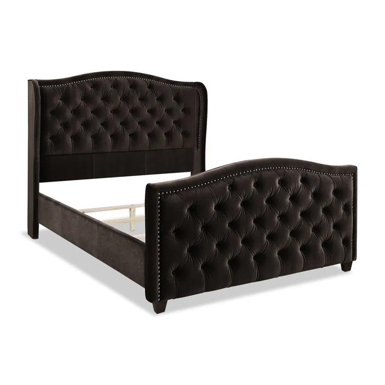 Coleman Upholstered Wingback Bed