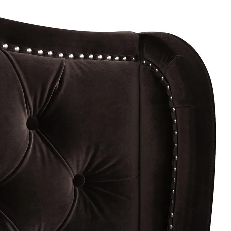 Coleman Upholstered Wingback Bed