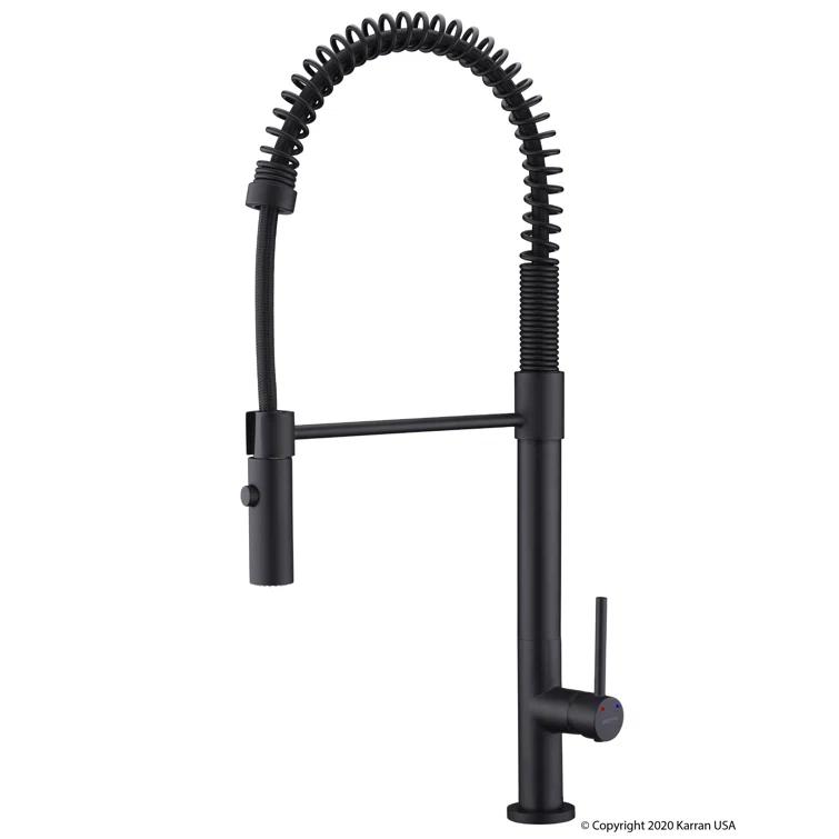 Karran Bluffton Single Handle Pull Down Sprayer Kitchen Faucet