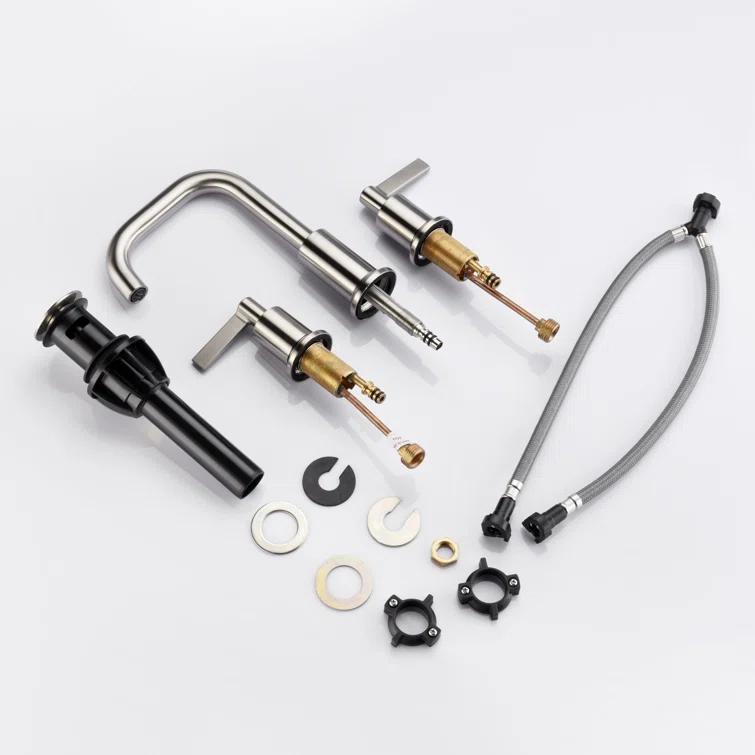 Kree Widespread 2-handle Bathroom Faucet with Drain Assembly