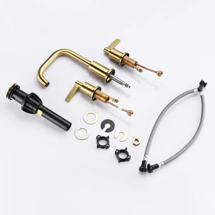 Kree Widespread 2-handle Bathroom Faucet with Drain Assembly