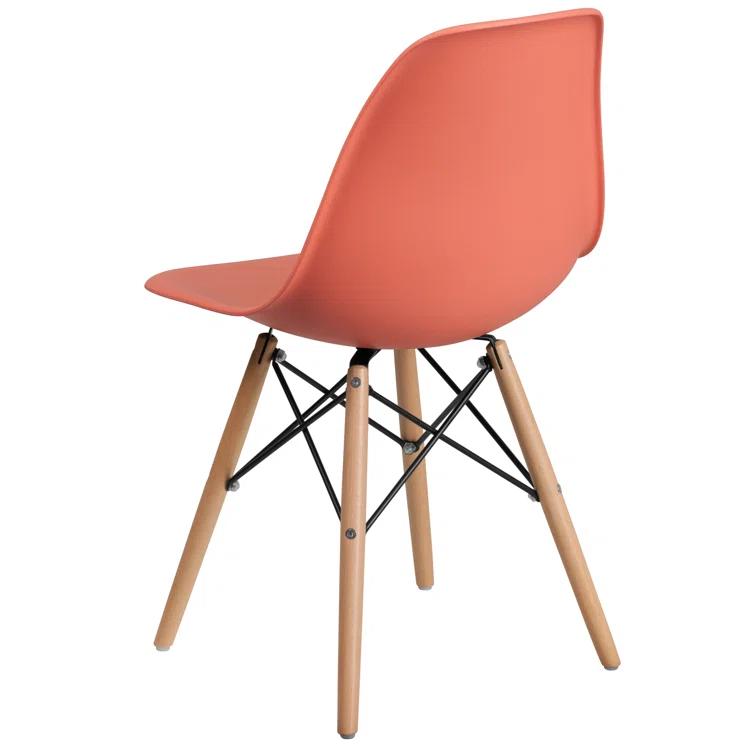 Flash Furniture Chair with Wooden Legs for Versatile Kitchen, Dining Room, Living Room, Library or Desk Use (Set of 2)