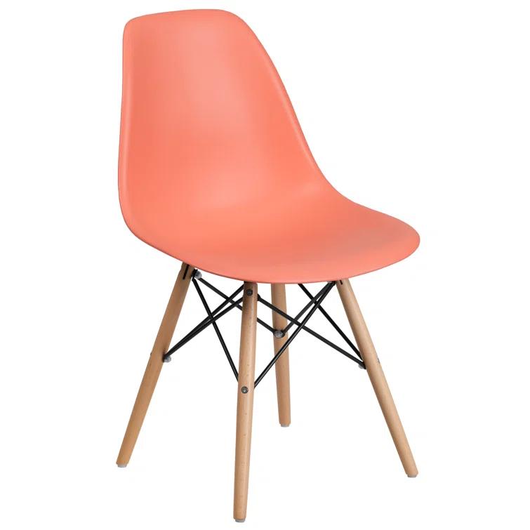 Flash Furniture Chair with Wooden Legs for Versatile Kitchen, Dining Room, Living Room, Library or Desk Use (Set of 2)