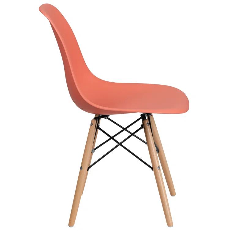 Flash Furniture Chair with Wooden Legs for Versatile Kitchen, Dining Room, Living Room, Library or Desk Use (Set of 2)
