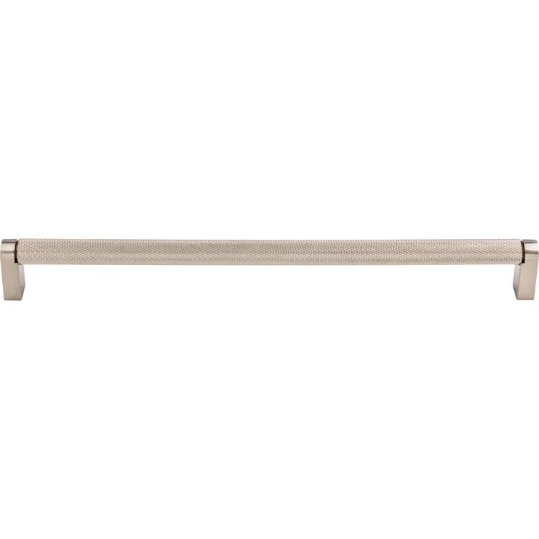 Brushed Nickel 15" Modern Industrial Bar Pull Handle