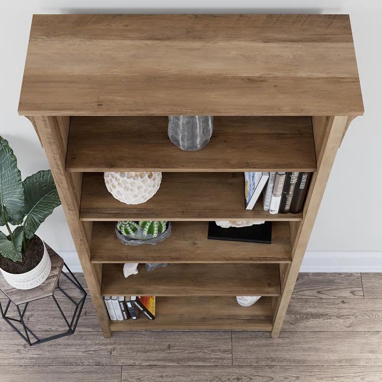 Khadesha Tall 5 Shelf Bookcase - Set Of 2