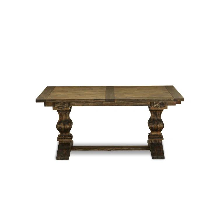 Lassale Removable Leaf Solid Wood Dining Set