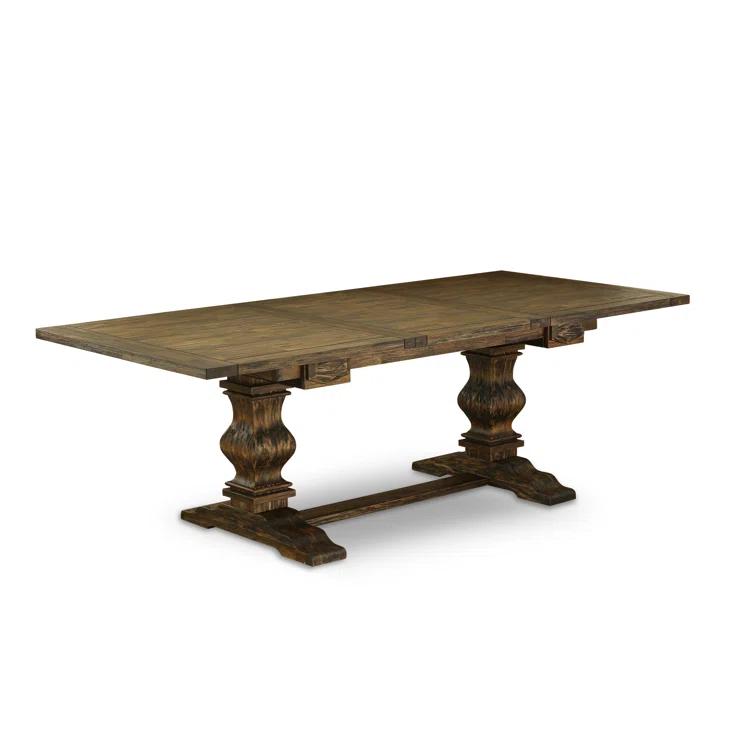 Lassale Removable Leaf Solid Wood Dining Set