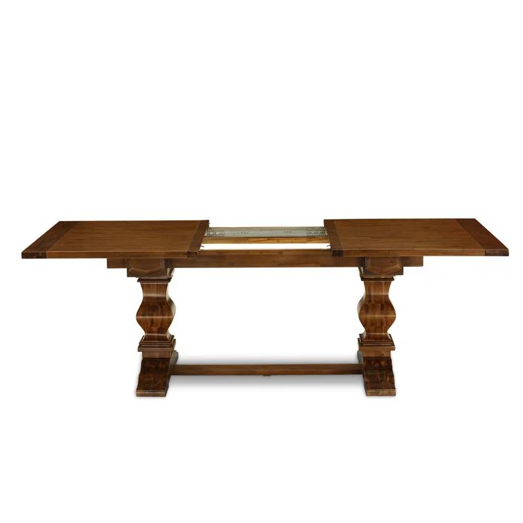 Lassale Removable Leaf Solid Wood Dining Set
