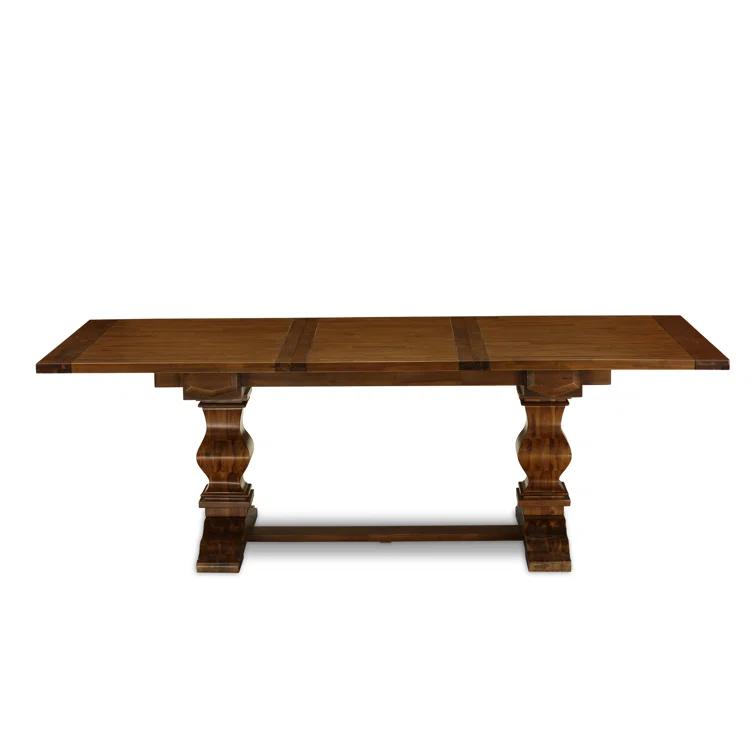Lassale Removable Leaf Solid Wood Dining Set
