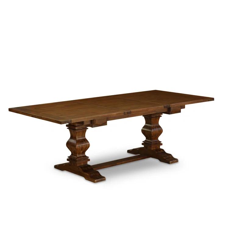 Lassale Removable Leaf Solid Wood Dining Set