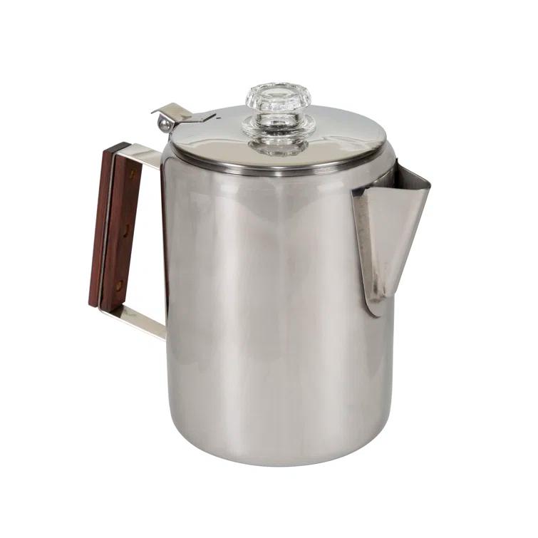 Stansport 276-9 Stansport Stainless Steel Percolator Coffee Pot 9 Cups