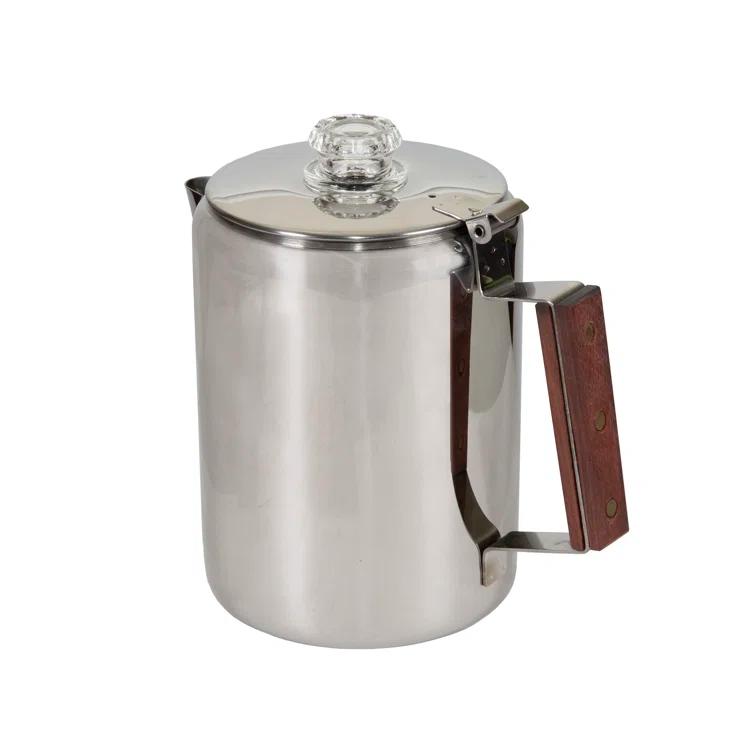Stansport 276-9 Stansport Stainless Steel Percolator Coffee Pot 9 Cups