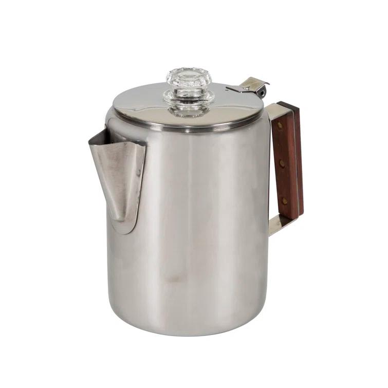 Stansport 276-9 Stansport Stainless Steel Percolator Coffee Pot 9 Cups