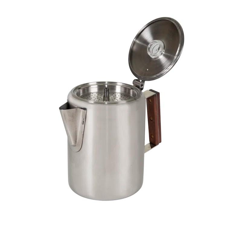 Stansport 276-9 Stansport Stainless Steel Percolator Coffee Pot 9 Cups