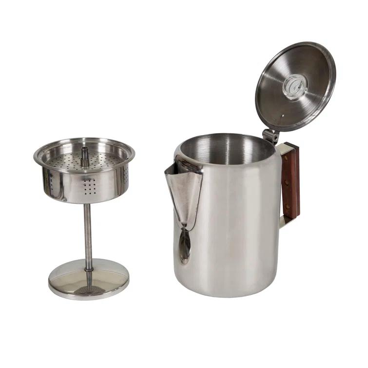 Stansport 276-9 Stansport Stainless Steel Percolator Coffee Pot 9 Cups