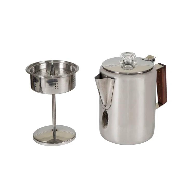Stansport 276-9 Stansport Stainless Steel Percolator Coffee Pot 9 Cups