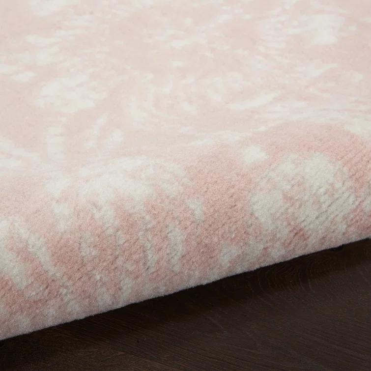 Whigham Floral Pink/White Area Rug