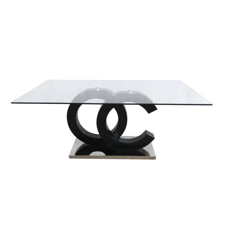Global Furniture USA Glass Top Dining Table