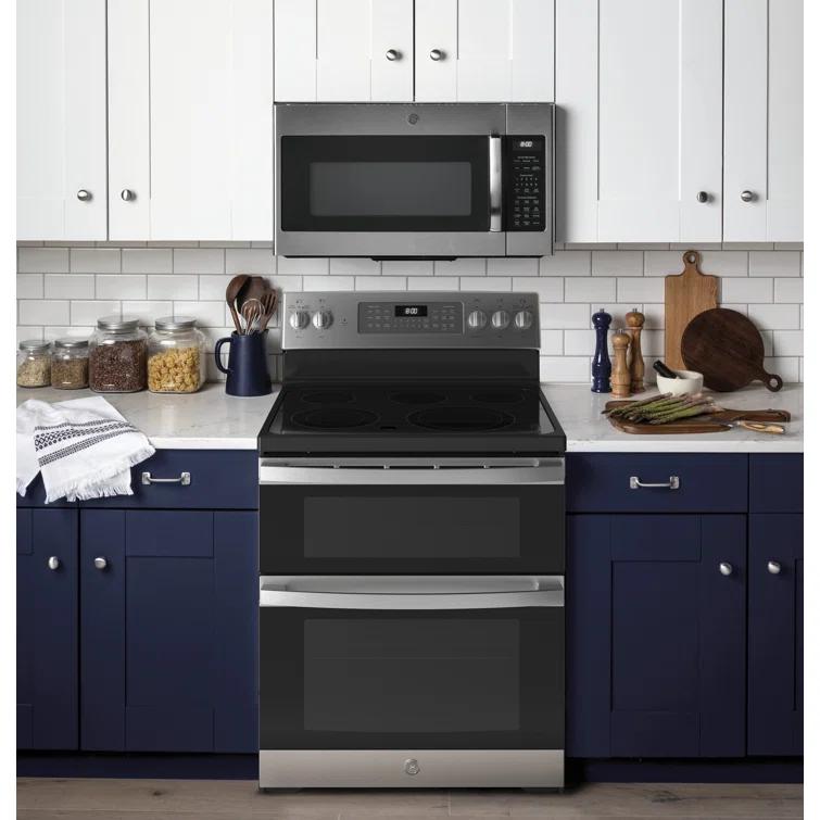 GE Appliances 30" 6.6 cu. ft. Freestanding Electric Range with 5 Elements and Convection Oven