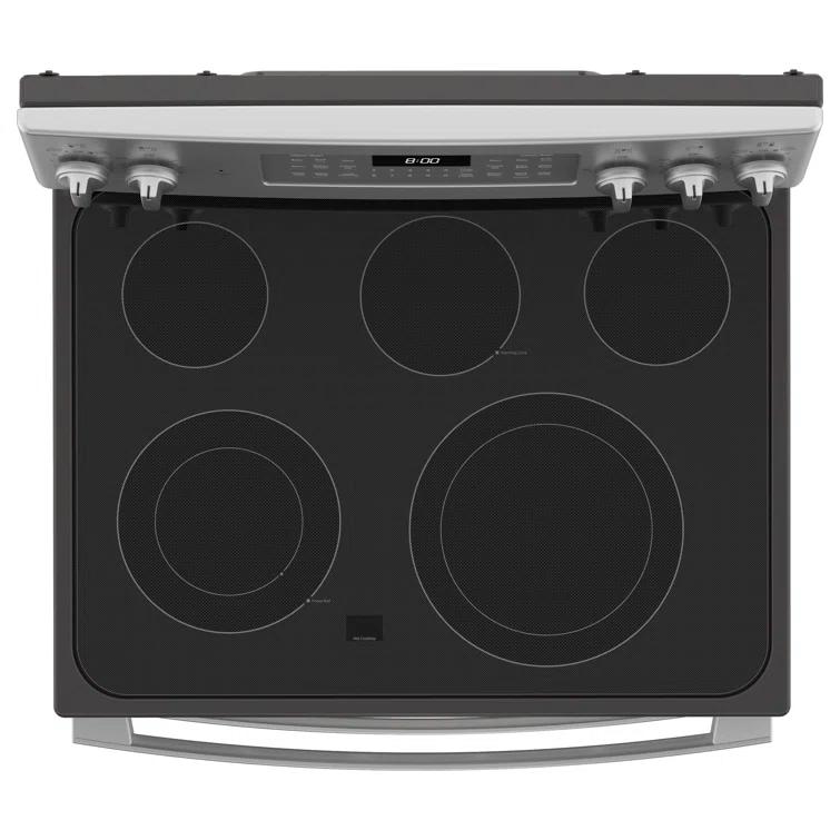 GE Appliances 30" 6.6 cu. ft. Freestanding Electric Range with 5 Elements and Convection Oven