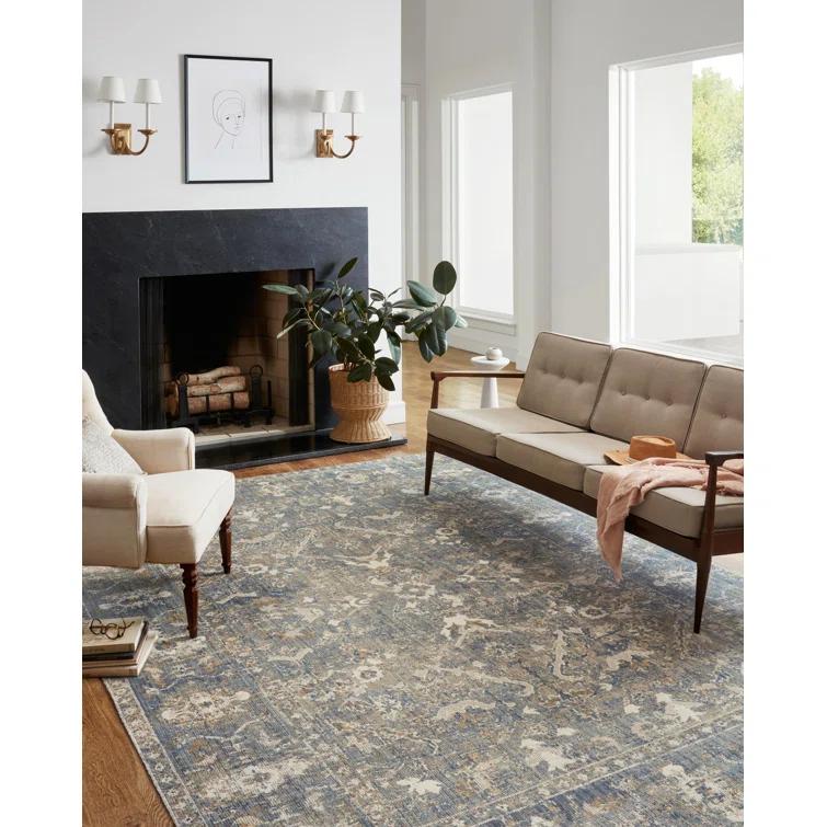 Rosemarie Rug by Chris Loves Julia x Loloi - Sand and Lagoon / 11'6" x 15'6"