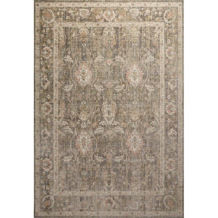Rosemarie Rug by Chris Loves Julia x Loloi - Sage and Blush / 5' x 7'10"