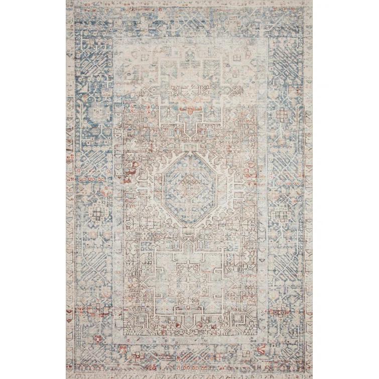 Chris Loves Julia x Loloi Jules Oriental Natural/Ocean Area Rug
