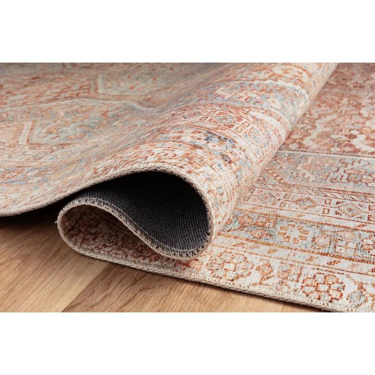 Jules Rug by Chris Loves Julia x Loloi - Tangerine and Mist / 2' x 5'