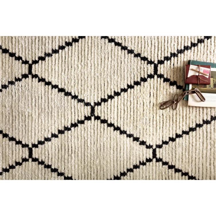 Chris Loves Julia x Loloi Alice Geometric Cream/Charcoal Rug