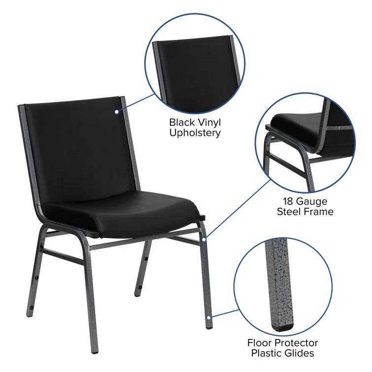 Flash Furniture Gunther Heavy Duty Stack Chair (Set of 4)