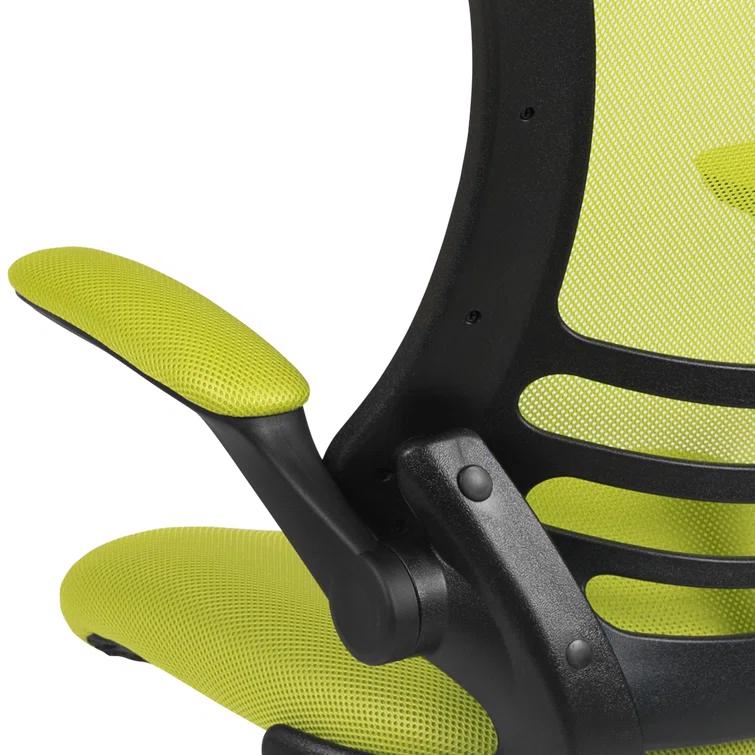 Jayetta Mid-Back Mesh Swivel Ergonomic Office Chair with Flip-Up Arms