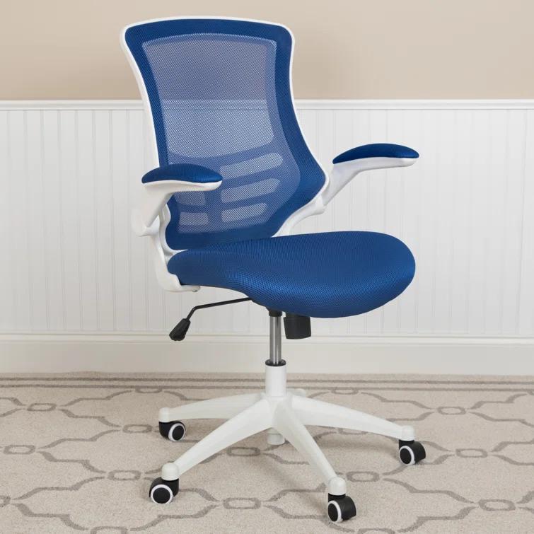 Jayetta Mid-Back Mesh Swivel Ergonomic Office Chair with Flip-Up Arms by Flash Furniture