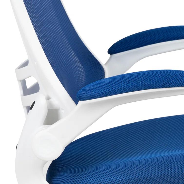 Jayetta Mid-Back Mesh Swivel Ergonomic Office Chair with Flip-Up Arms by Flash Furniture